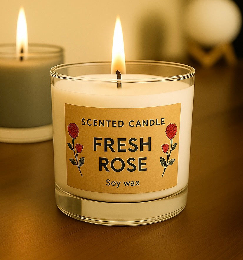 Fresh Rose Scented Candle